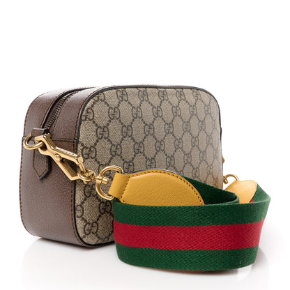 Gucci GG Supreme Monogram Web Neo Vintage Shoulder Bag Beige New Acero Crop 3 of 11