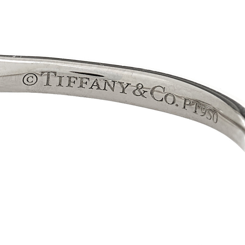 Tiffany Platinum Diamond .31ct Soleste Cushion Cut Double Halo Engagement Ring 54 7 5 of 6