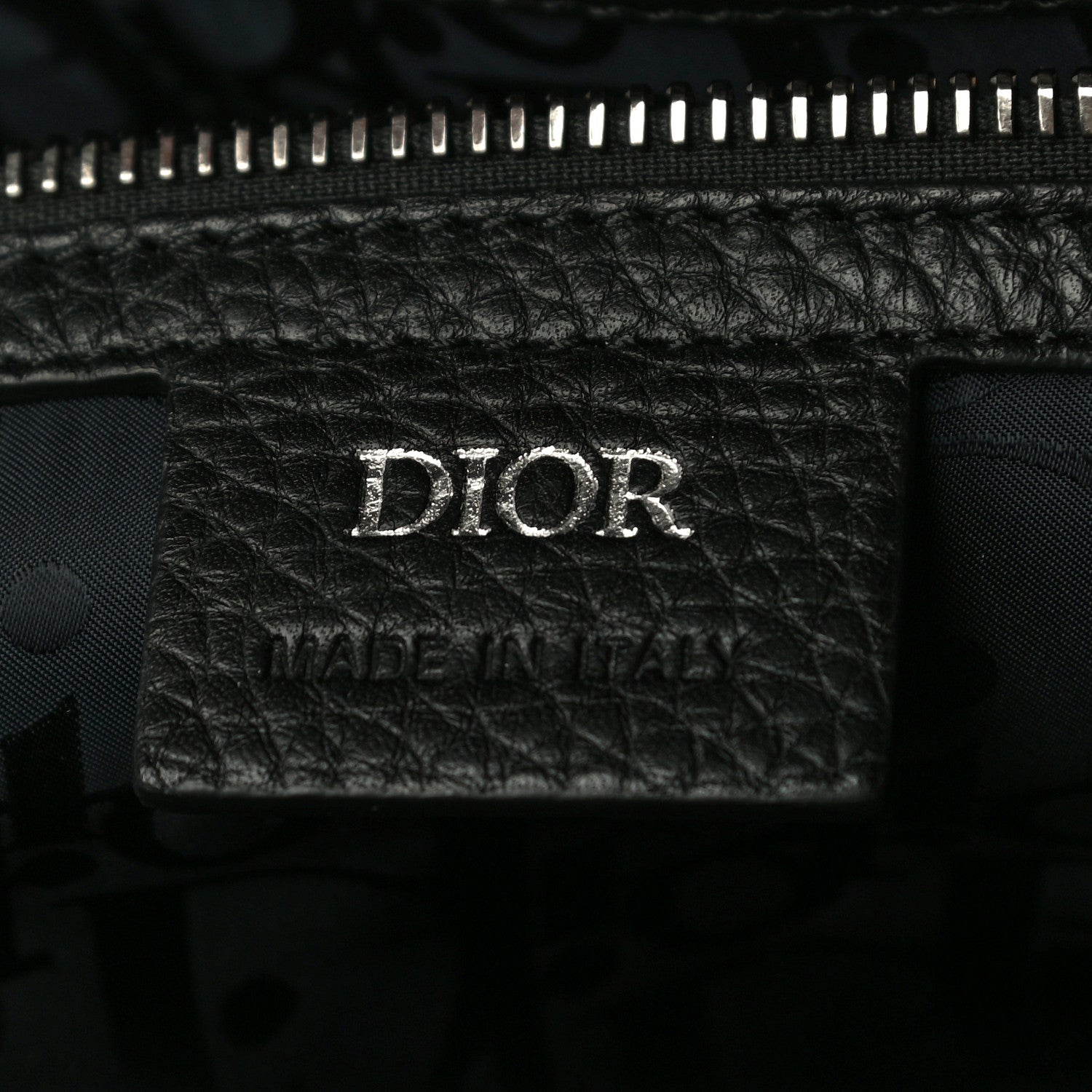 Christian Dior HOMME Grained Calfskin Tote Black 6 of 10