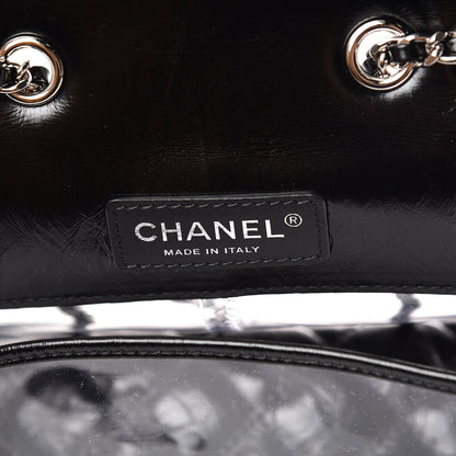 Chanel Crumpled Calfskin PVC Quilted Backpack Black 7 of 10