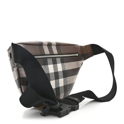 Burberry E-canvas Check Cason Bum Bag Dark Birch Brown 3 of 11