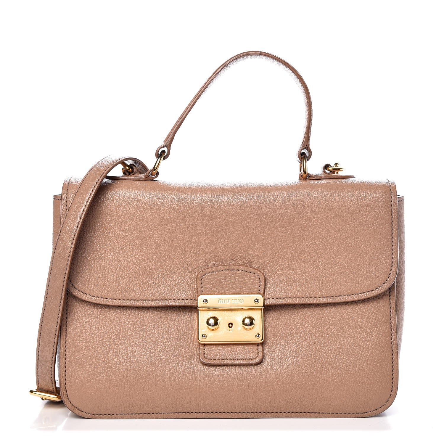 Miu Miu Goatskin Madras Shoulder Bag Cammeo 1 of 13