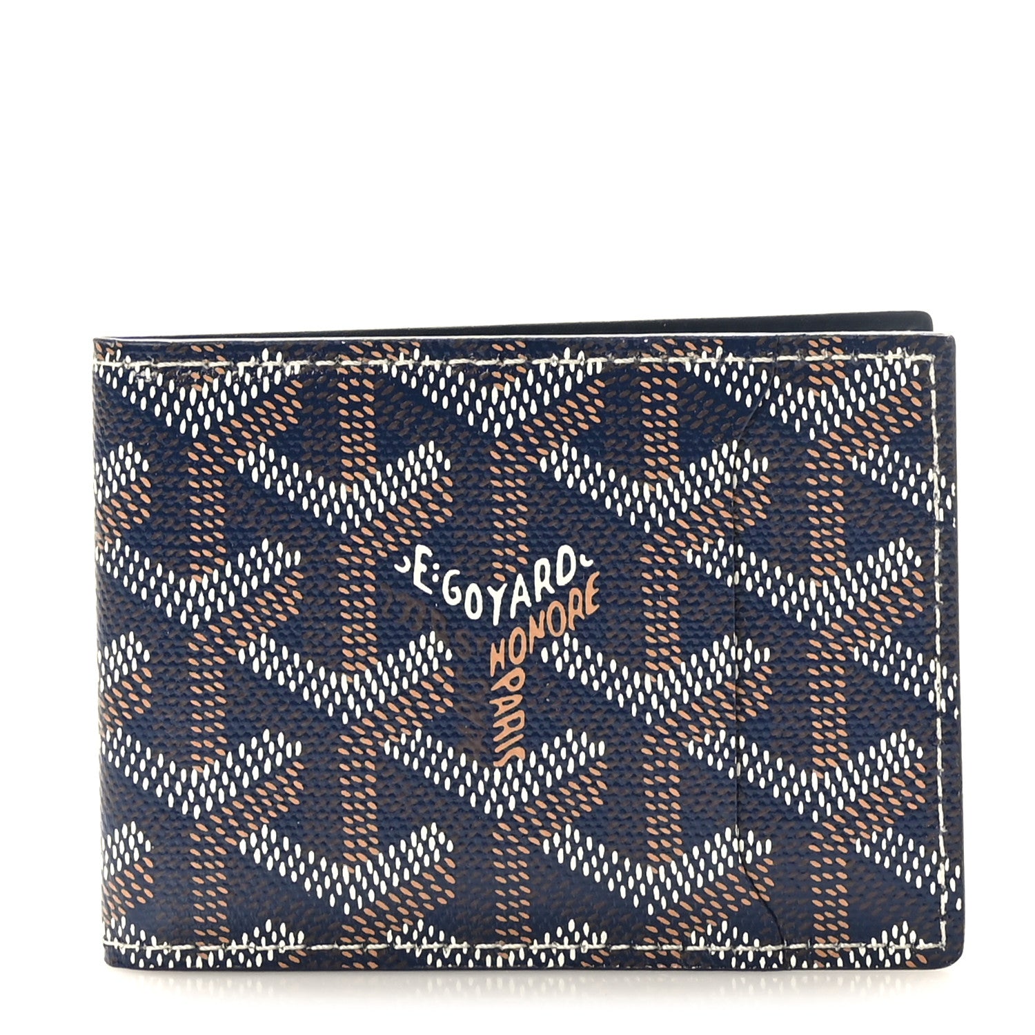 Goyard Goyardine Victoire Card Holder Insert Navy 1 of 6