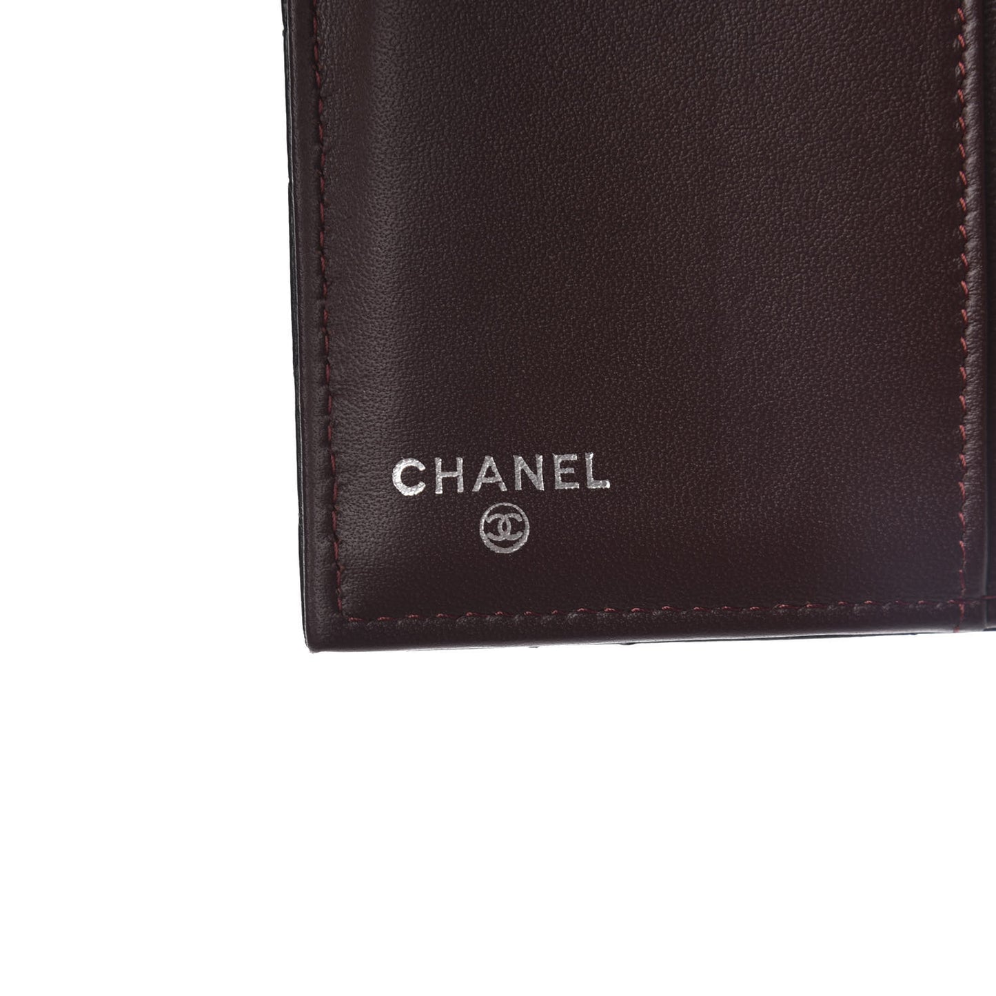 Lambskin Quilted Large Flap Wallet Black