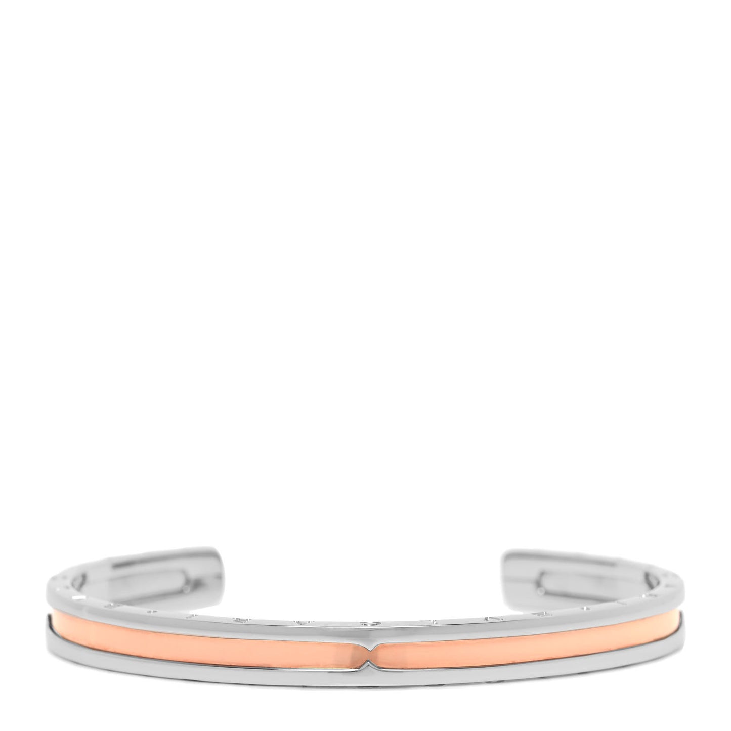 18K Rose Gold Stainless Steel B.Zero1 Cuff Bracelet SM