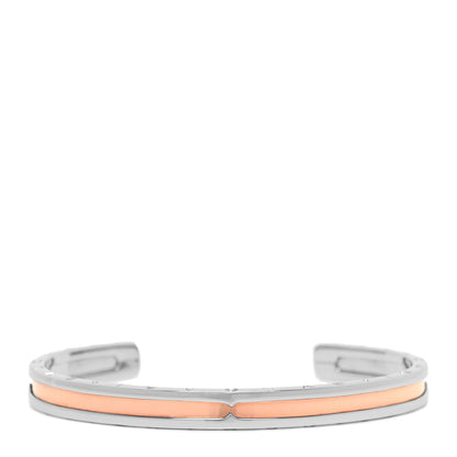 Bulgari 18K Rose Gold Stainless Steel B.Zero1 Cuff Bracelet SM 1 of 4