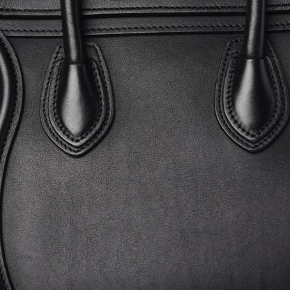 Celine Smooth Calfskin Nano Luggage Black 10 of 12