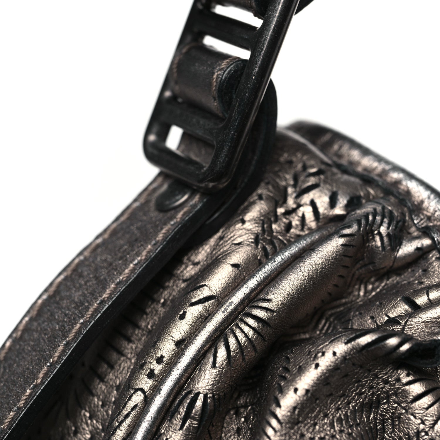 Burberry Lace Leather Avondale Hobo Metallic 11 of 12