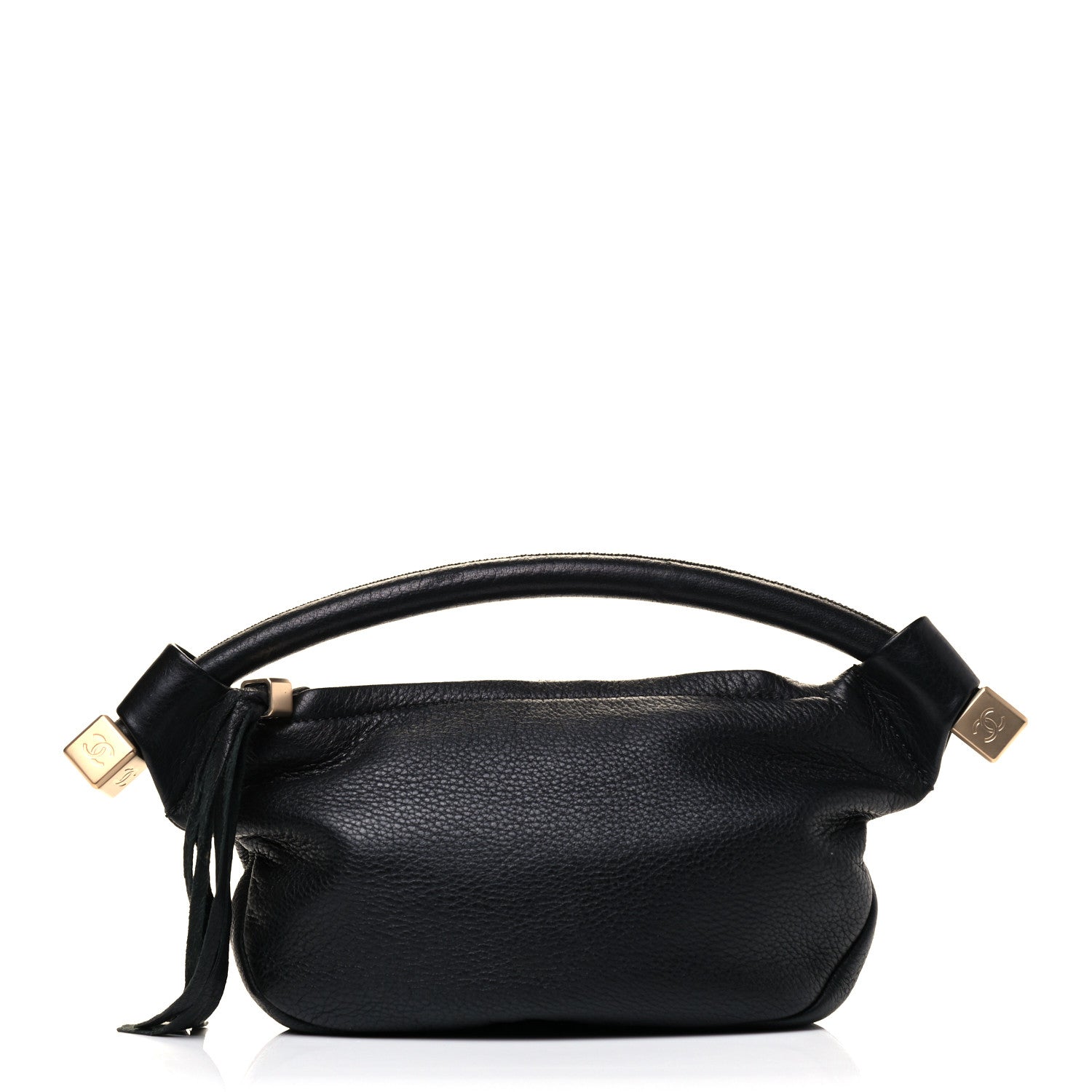 Chanel Grained Calfskin Tassel Hobo Black 1 of 4
