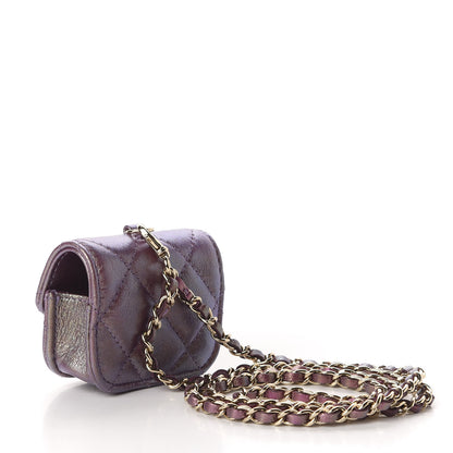 Chanel Iridescent Lambskin Quilted Airpods Pro Case Purple 3 of 10