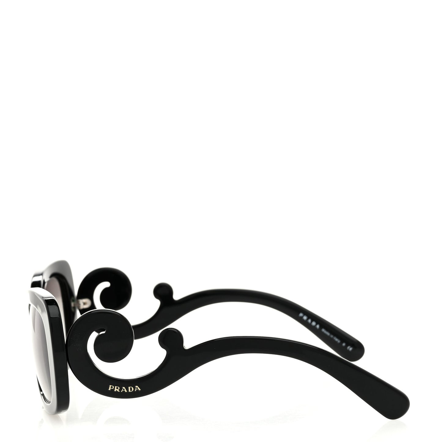 Acetate Baroque Sunglasses SPR 27O Black