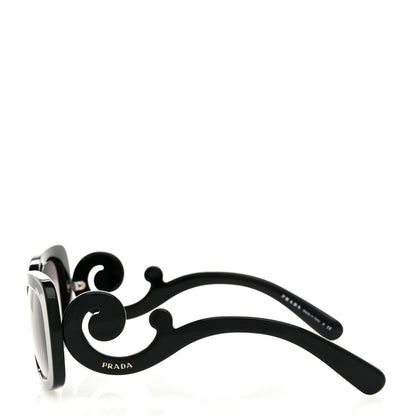 Prada Acetate Baroque Sunglasses SPR 27O Black 3 of 8