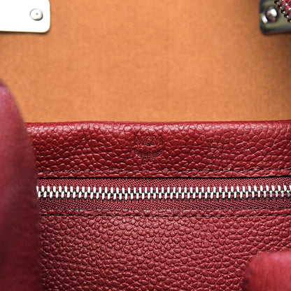MCM Grained Calfskin Medium Ella Boston Sash Burgundy 7 of 12