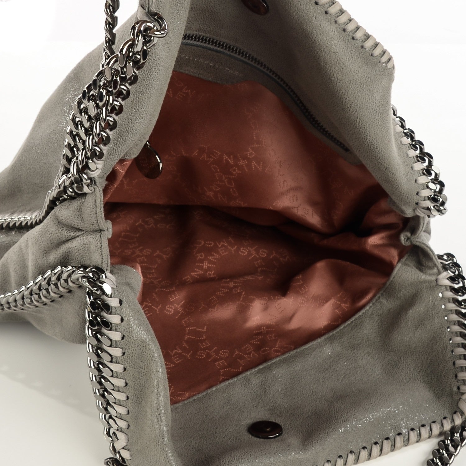 Stella McCartney Shaggy Deer Small Falabella Tote Light Grey 5 of 9