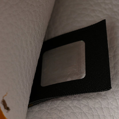 Fendi Cuoio Romano Selleria Bi-Color Clutch Sunflower White 8 of 11