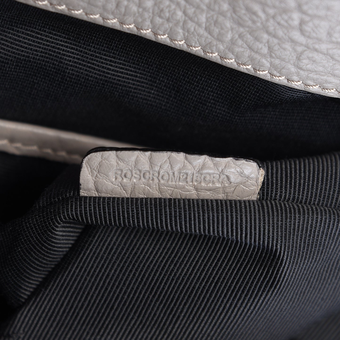 Heritage Grain Check Embossed Medium Dewsbury Tote Pale Grey