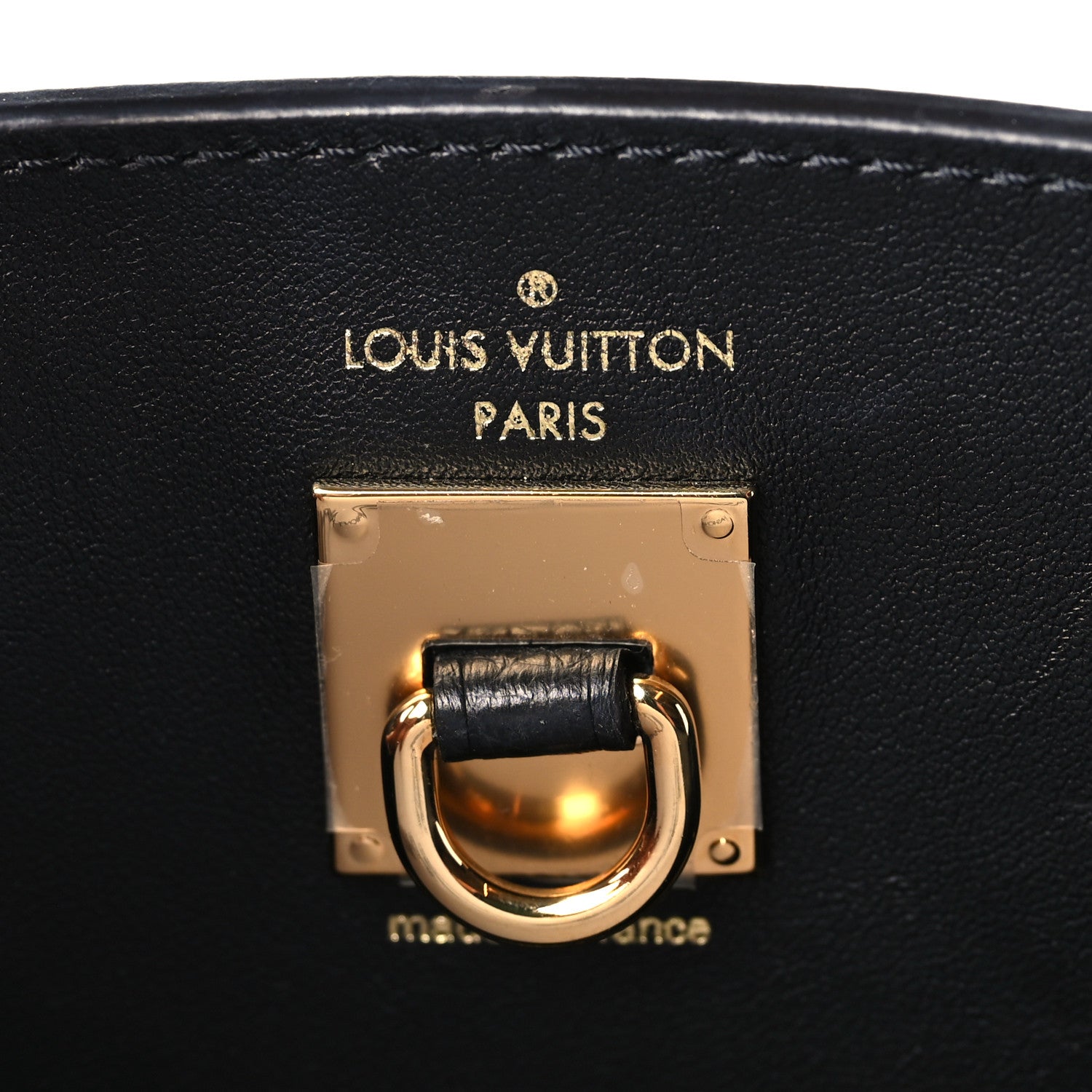 Louis Vuitton Calfskin City Steamer EW Black Gold 6 of 8