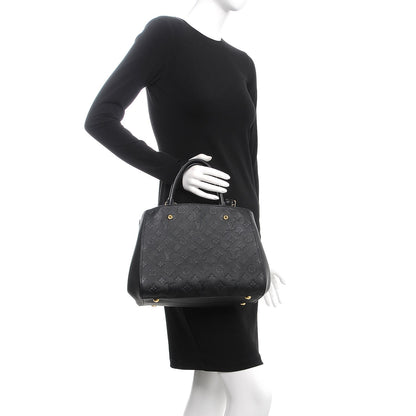 Louis Vuitton Empreinte Montaigne MM Black 3 of 8