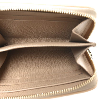Louis Vuitton Lurex Jacquard Monogram Zippy Coin Purse Beige 5 of 6