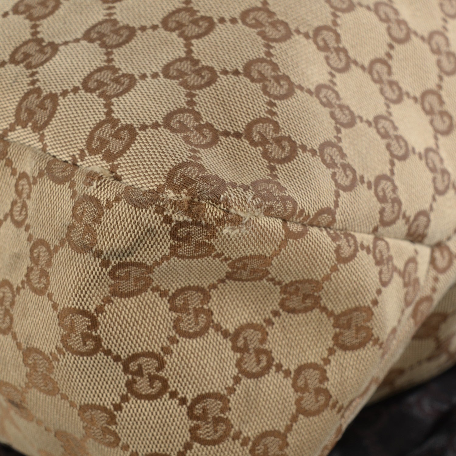 Gucci Monogram Large Horsebit Chain Hobo Dark Brown 9 of 9