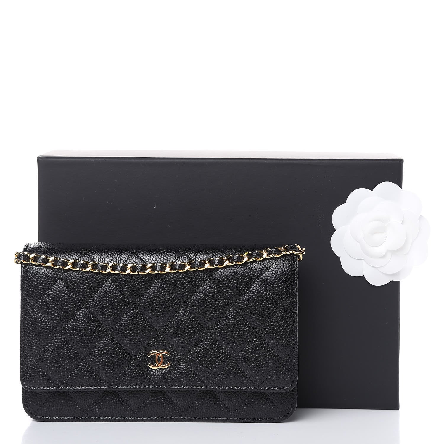 Chanel Caviar Quilted Wallet On Chain WOC Black 11 of 11