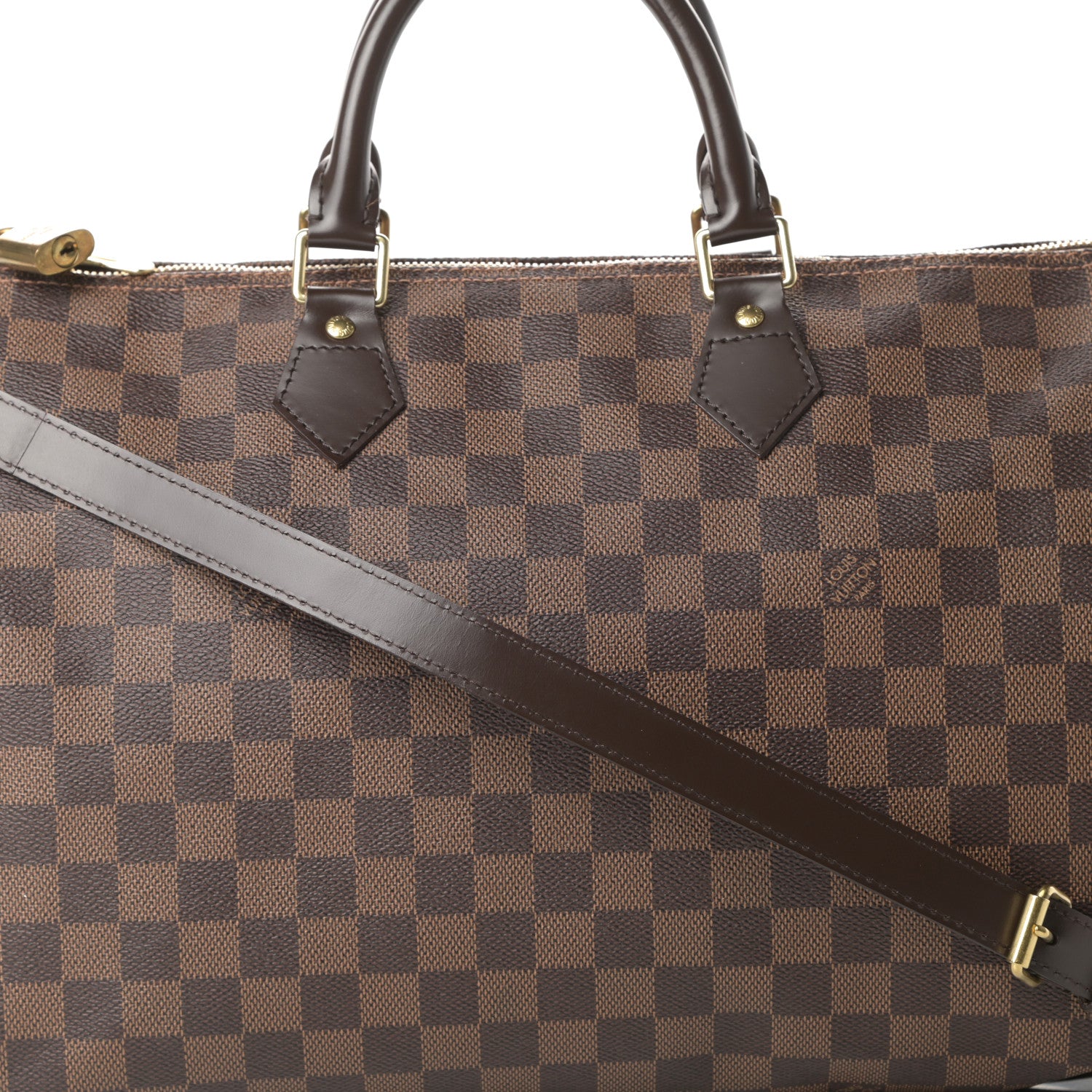 Louis Vuitton Damier Ebene Speedy Bandouliere 35 8 of 12