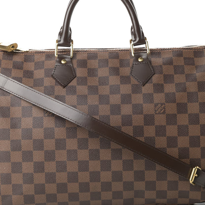 Louis Vuitton Damier Ebene Speedy Bandouliere 35 8 of 12