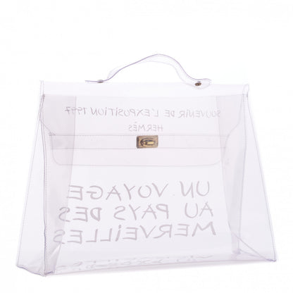Hermes Vinyl Souvenir De L'Exposition Kelly Transparent 2 of 7
