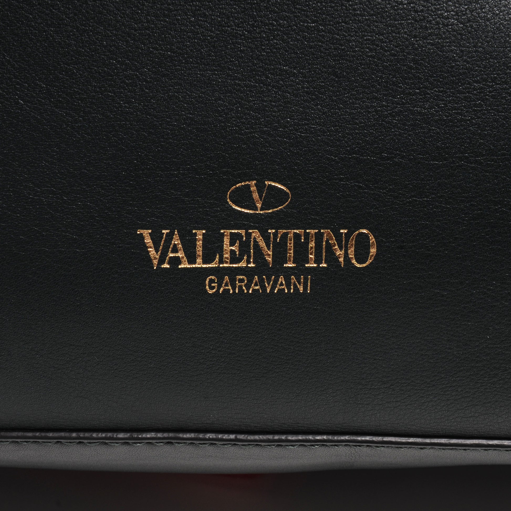 Valentino Garavani Leather Rockstud Dome Satchel Navy 9 of 9