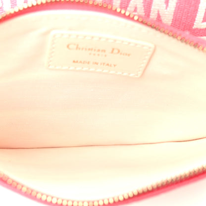 Christian Dior Canvas Embroidered Dioriviera Toile De Jouy Panier Chapeau Tote Peony Pink 9 of 14