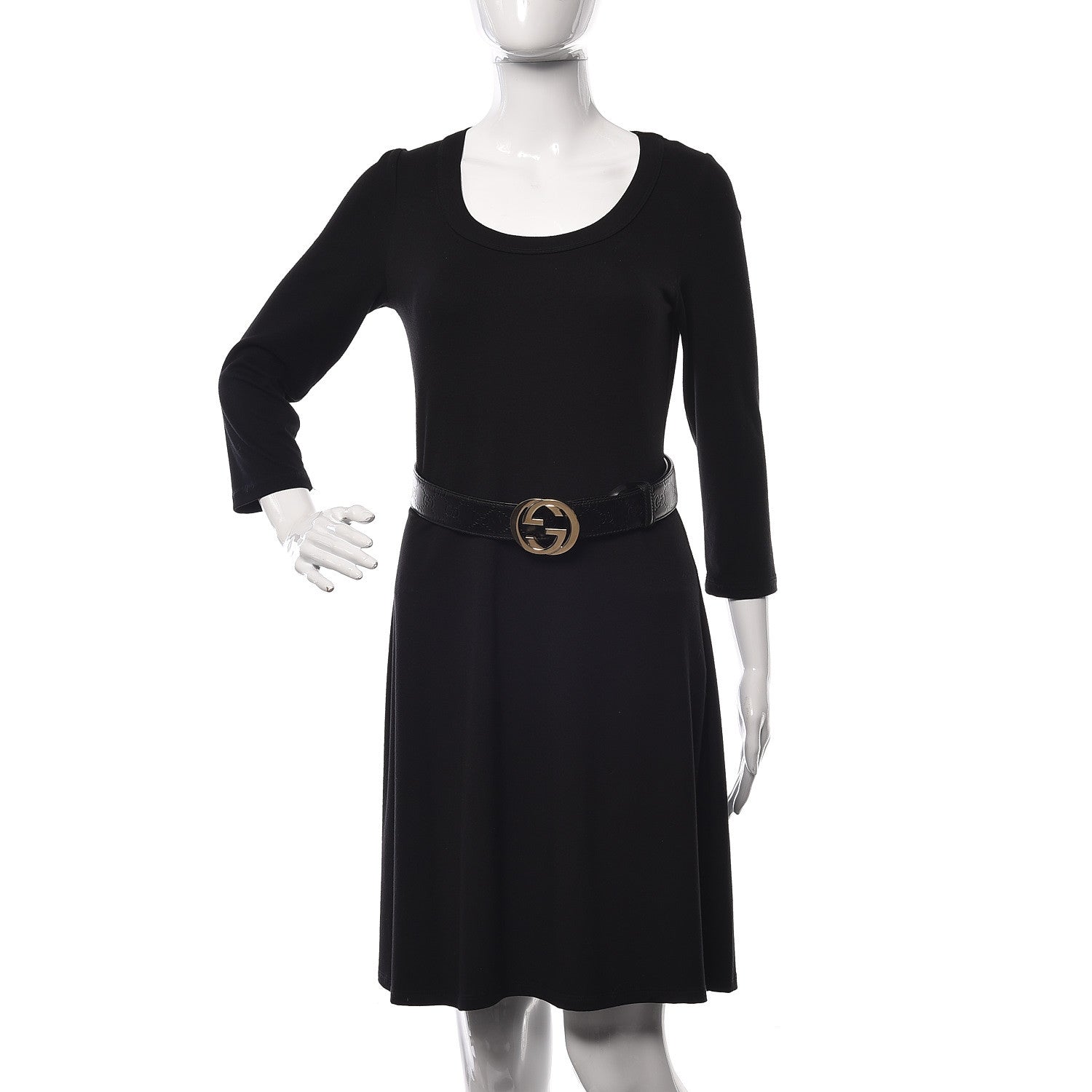 Gucci Guccissima Interlocking G 40mm Belt 85 34 Black 2 of 6