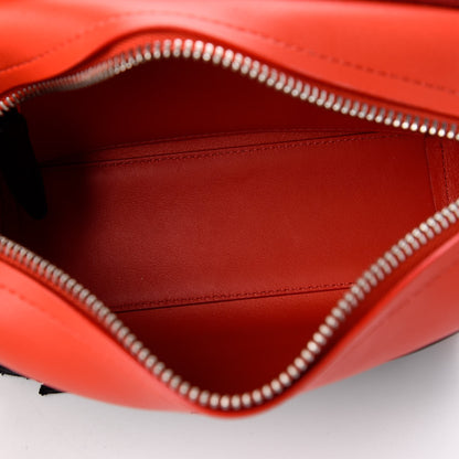 3.1 Phillip Lim Lambskin Suede Bi-Color Fringe Small Bianca Handbag Rosso 5 of 8