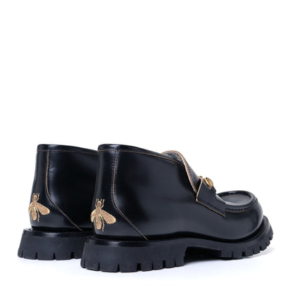 Gucci Cordovan Lux Mens Harald Horsebit Ankle Boots 9.5 Black 2 of 5