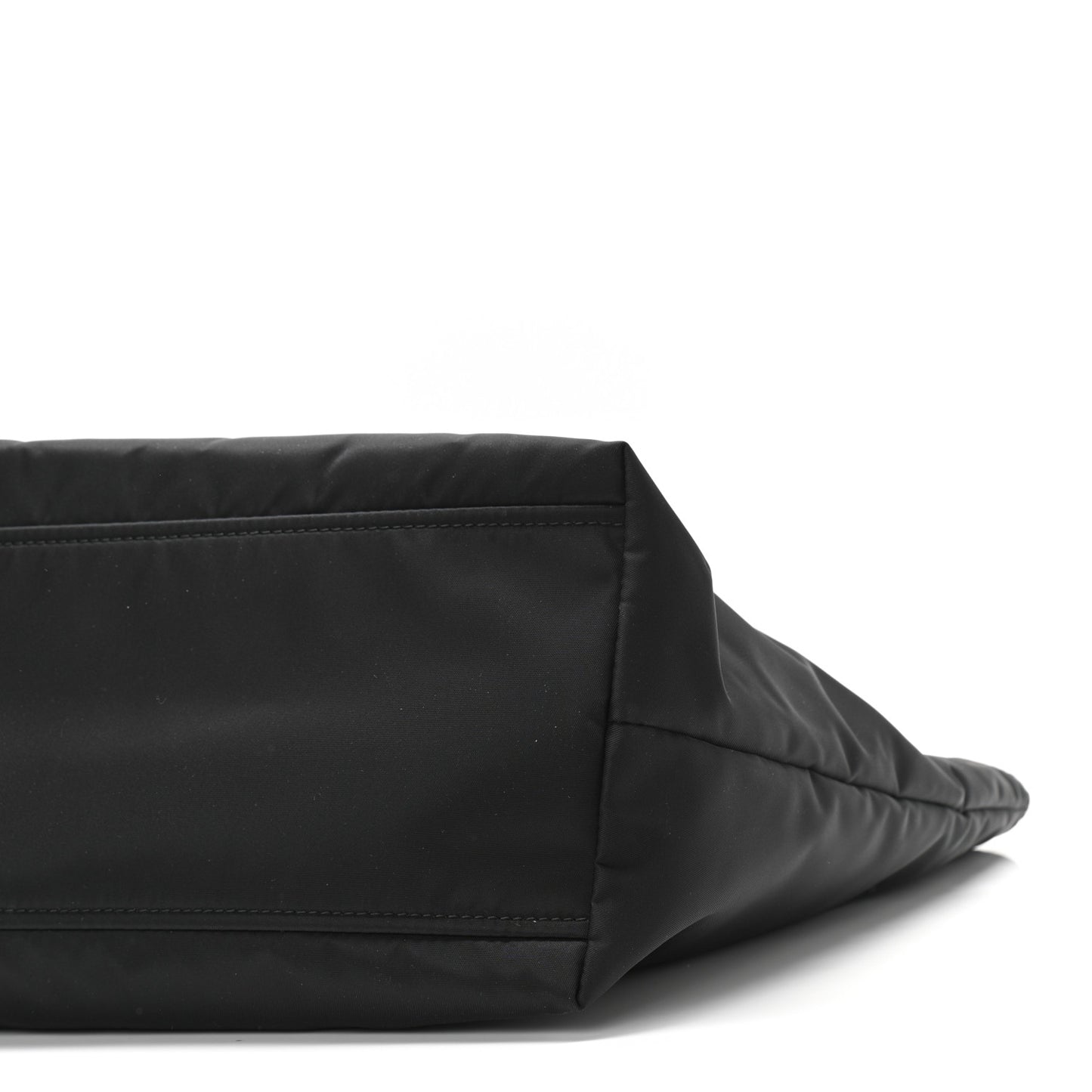 Tessuto Nylon Vela Saffiano Tote Black