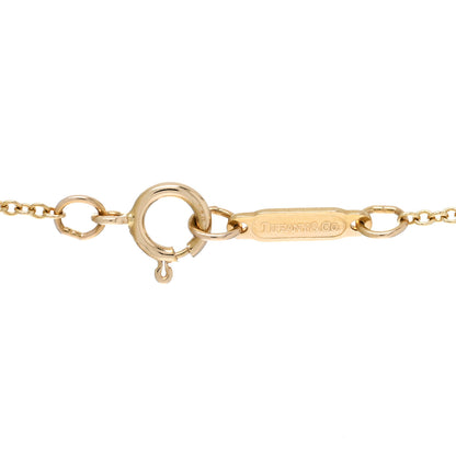 Tiffany 18K Yellow Gold Mini Signature X Pendant Necklace 4 of 4