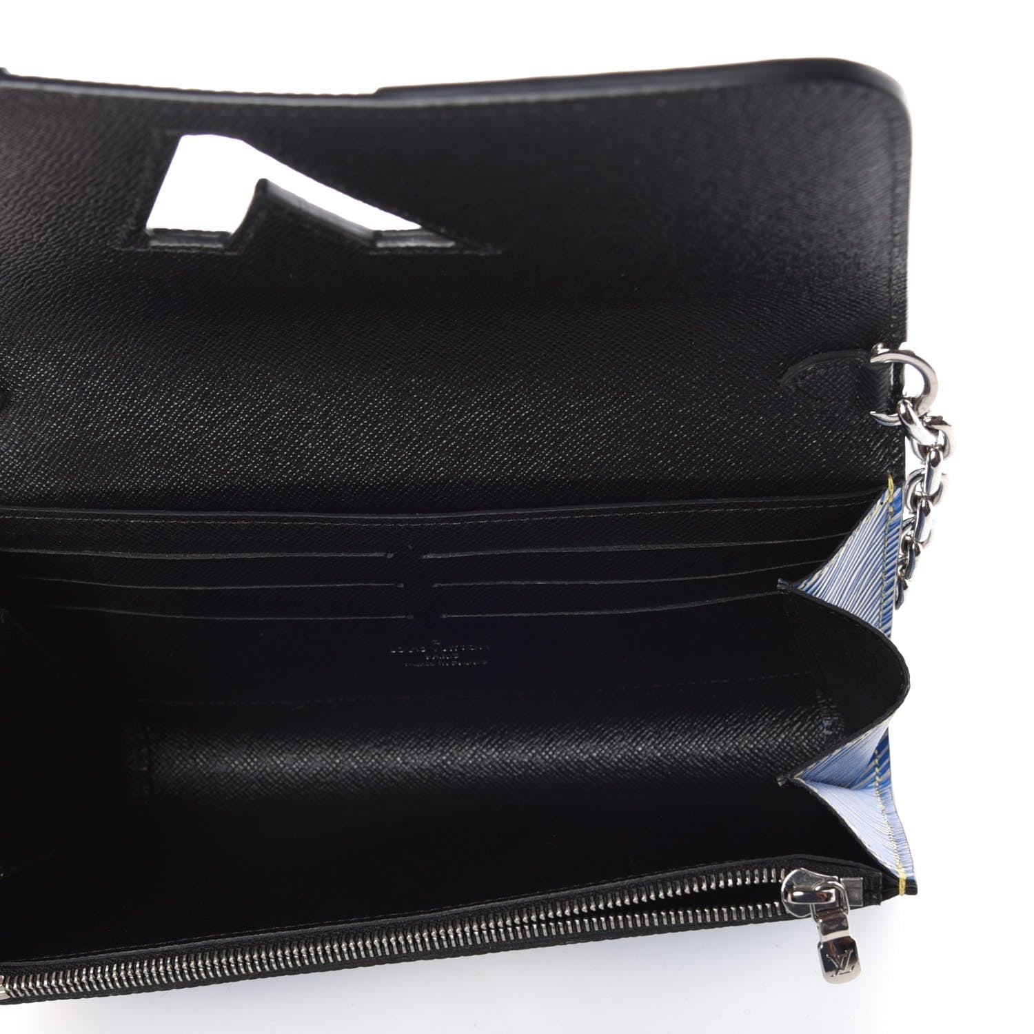 Louis Vuitton Epi Embellished Twist Chain Wallet Denim Light 5 of 7