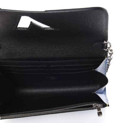 Louis Vuitton Epi Embellished Twist Chain Wallet Denim Light 5 of 7