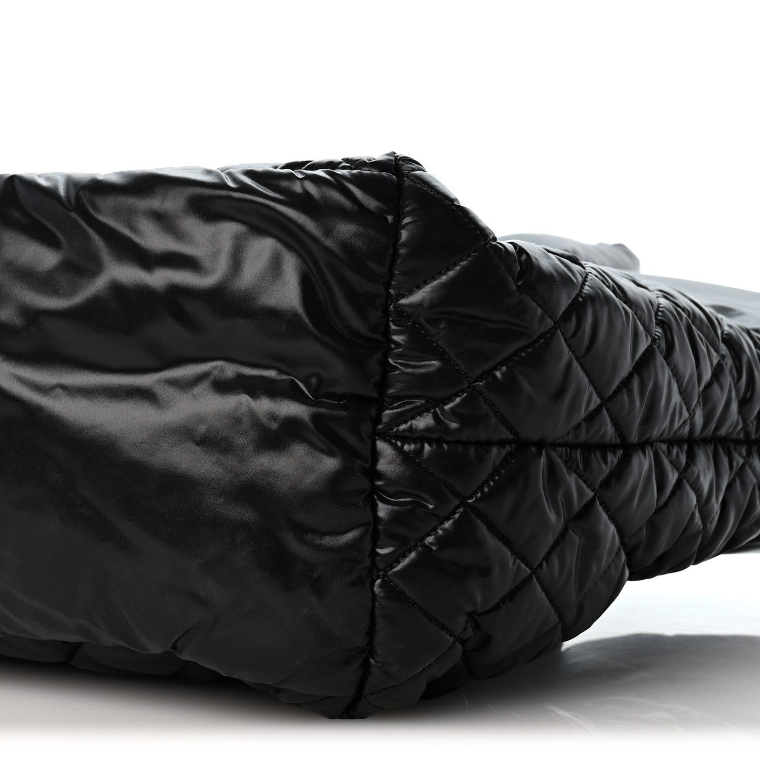 Chanel Nylon Quilted Large Coco Cocoon Tote Black 9 of 9