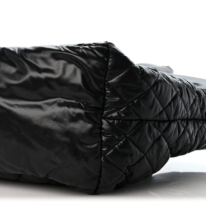 Chanel Nylon Quilted Large Coco Cocoon Tote Black 9 of 9