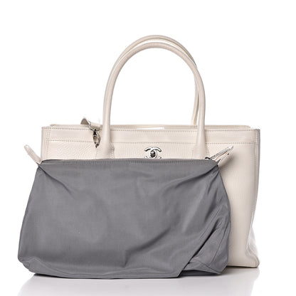 Chanel Calfskin Cerf Executive Shopper Tote White 3 of 18