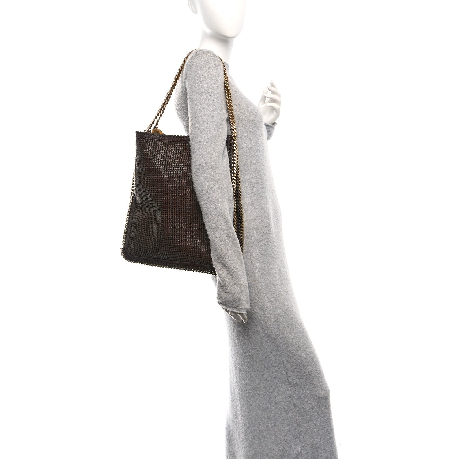 Stella McCartney Raffia Falabella Tote Brown 2 of 9