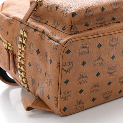 MCM Visetos Medium Side Studs Stark Backpack Cognac 9 of 11