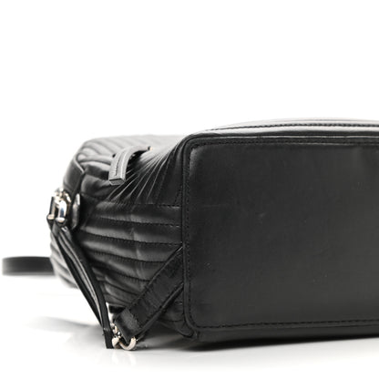 Fendi Shiny Nappa Trapuntata Mini Backpack Black 9 of 11