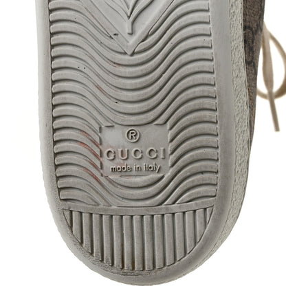 Gucci GG Supreme Monogram Fake/Not Womens Ace Sneakers 38 Beige New Shamarock Brown Sugar 8 of 10