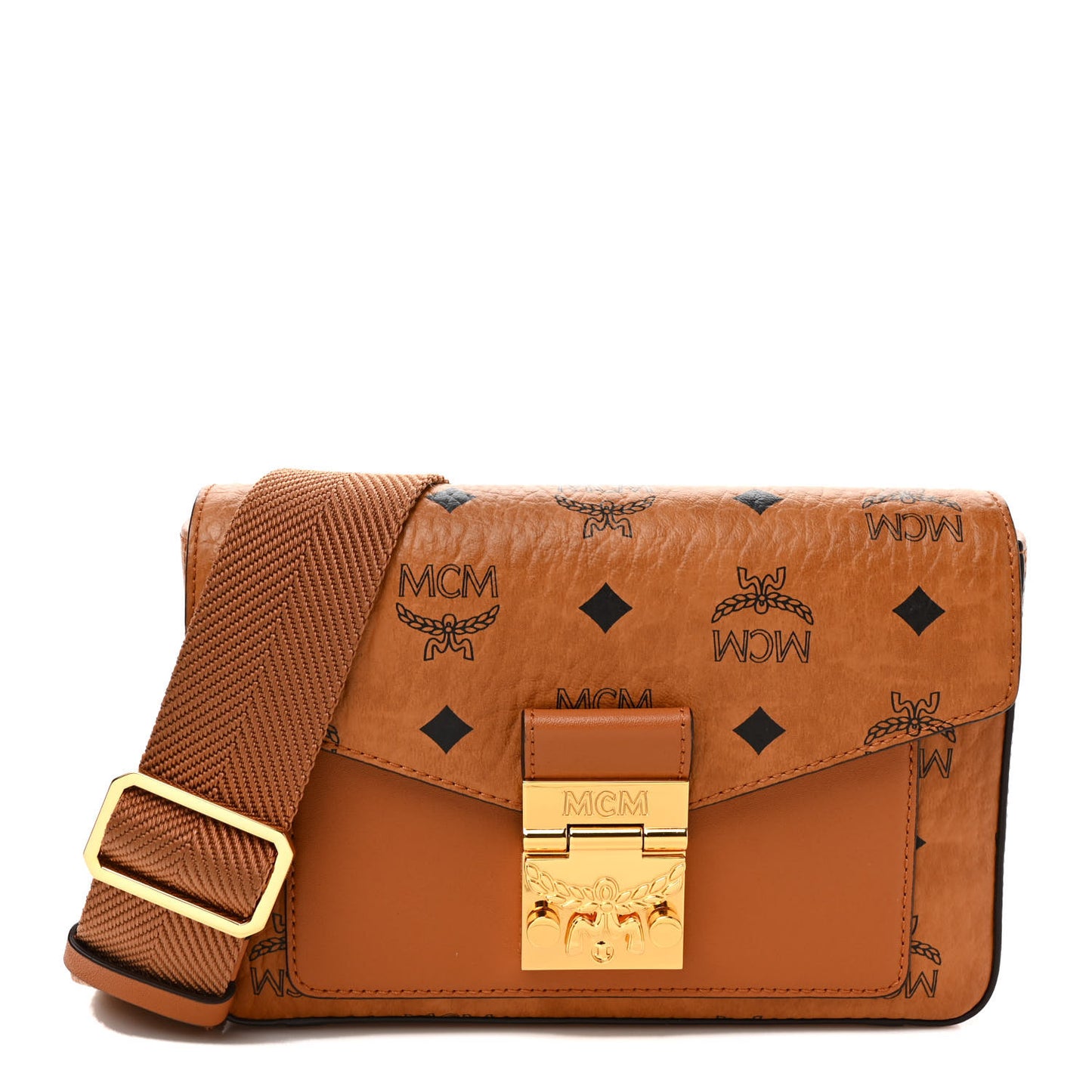 Visetos Small Millie Crossbody Belt Bag Cognac