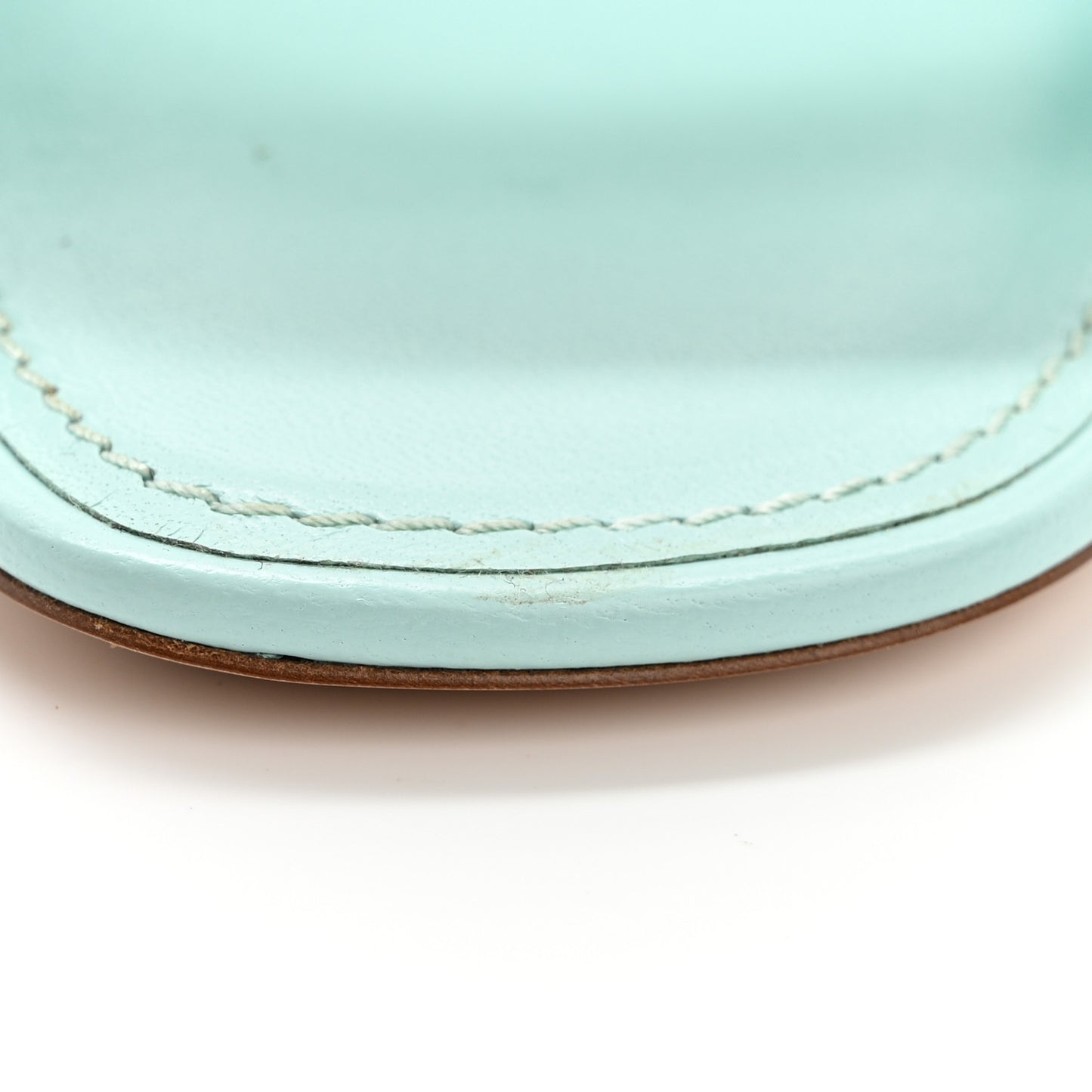 Lambskin Embossed Monogram Revival High Heel Mules 40 Light Blue