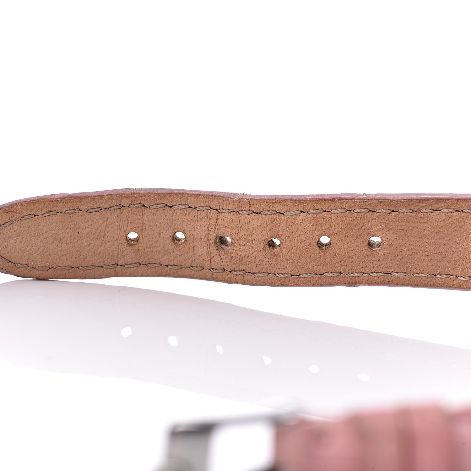 Chopard Stainless Steel Alligator Diamond Pink Sapphire Mother of Pearl 26mm Happy Sport Moon Star Quartz Watch 9 of 9