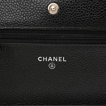 Chanel Caviar Quilted Wallet on Chain WOC Black 6 of 11