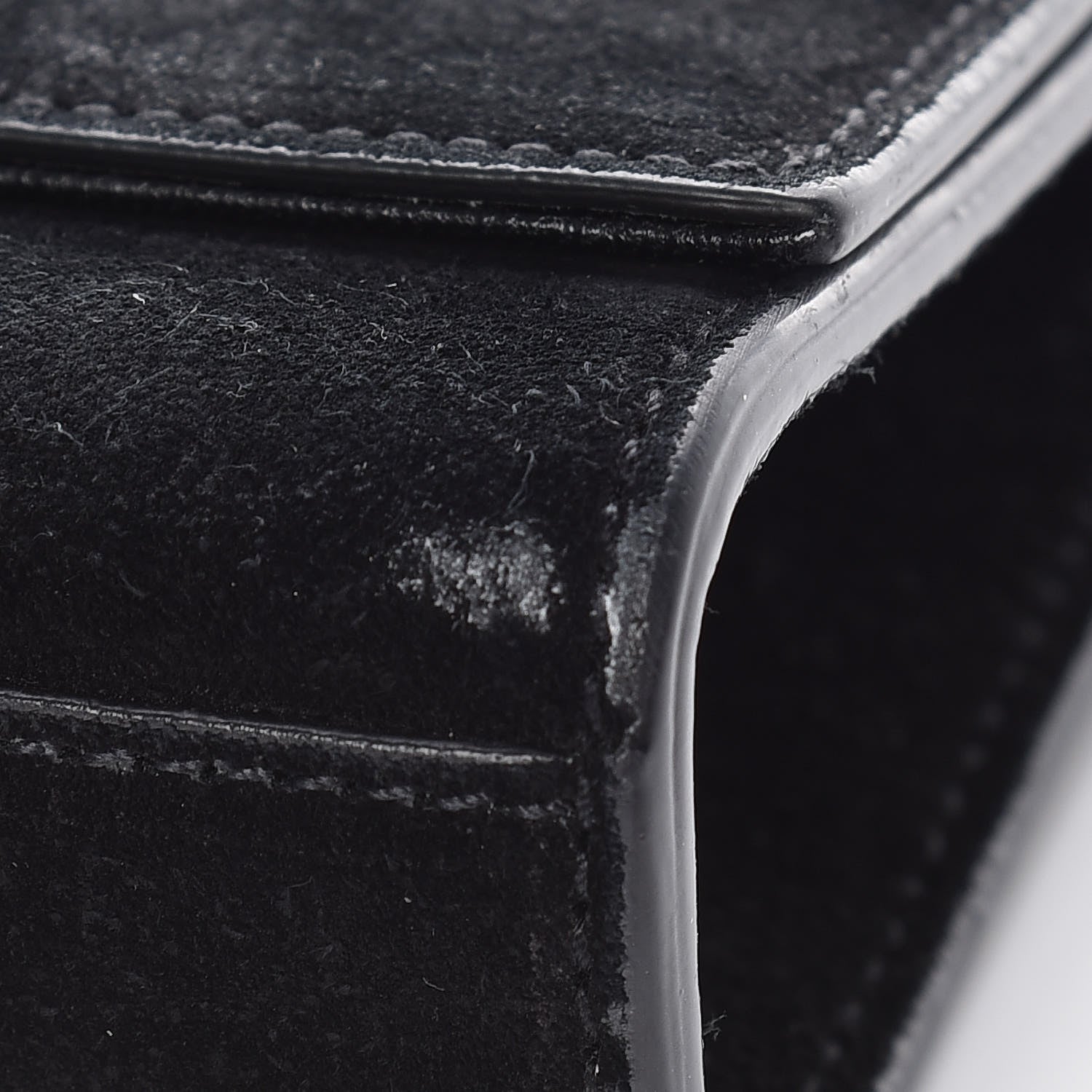 Saint Laurent Velvet Classic Monogram Cassandre Tassel Clutch Black 14 of 17