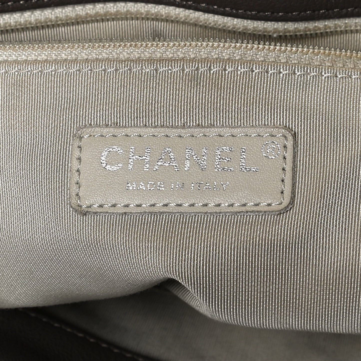 Washed Lambskin Quilted Chain Around Maxi Flap Taupe